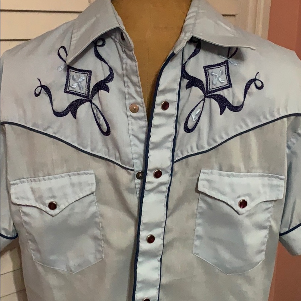 Vintage Embroidered Western Shirt